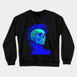 David Skull Interactive Yellow&Blue Filter T-Shirt By Red&Blue Crewneck Sweatshirt